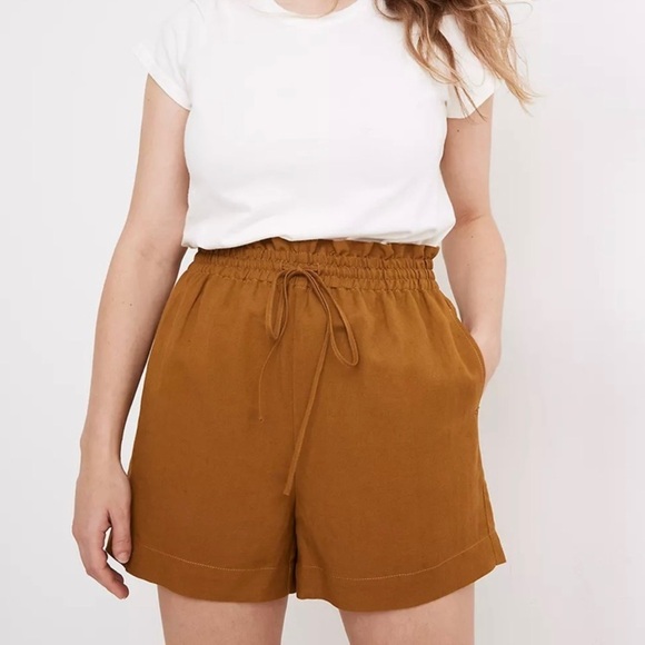 Madewell Linen-Cotton Drawstring Pull-On Shorts - Picture 6 of 8
